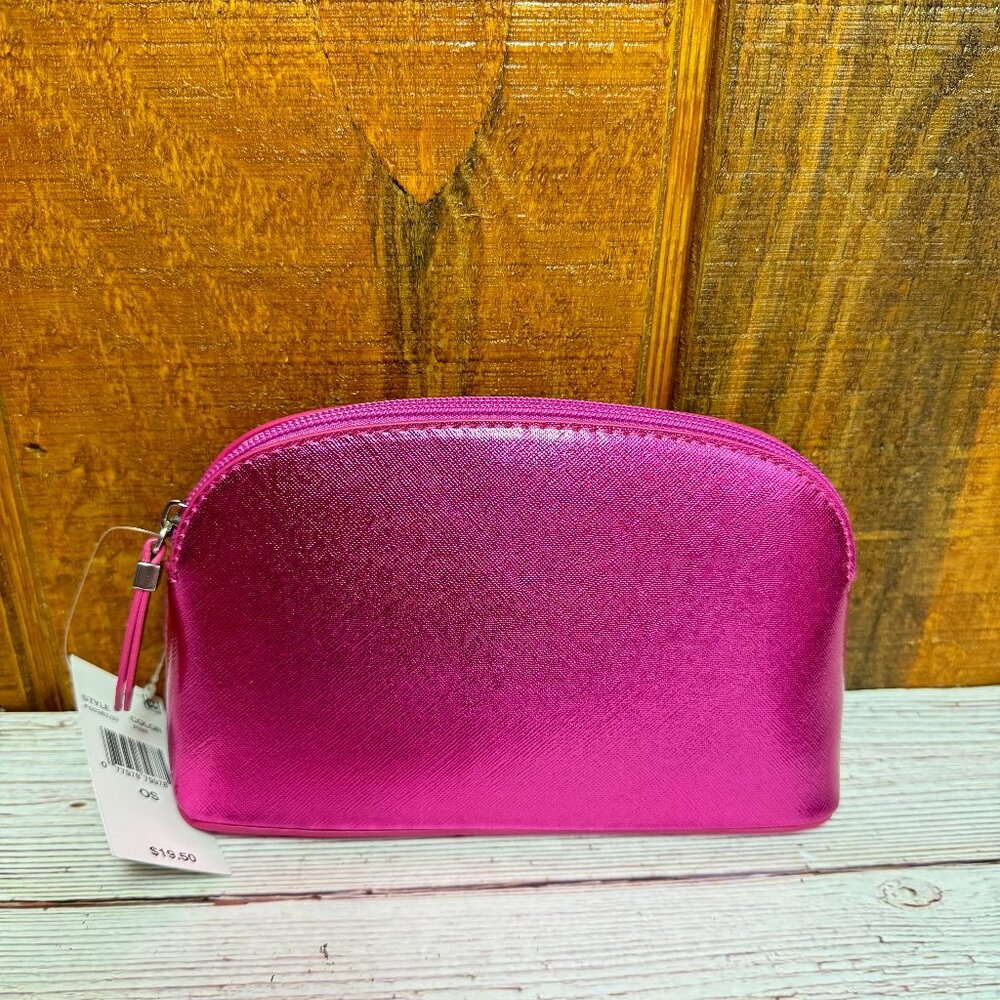 STELLA & MAX Zip Around Cosmetic Bag - Pink